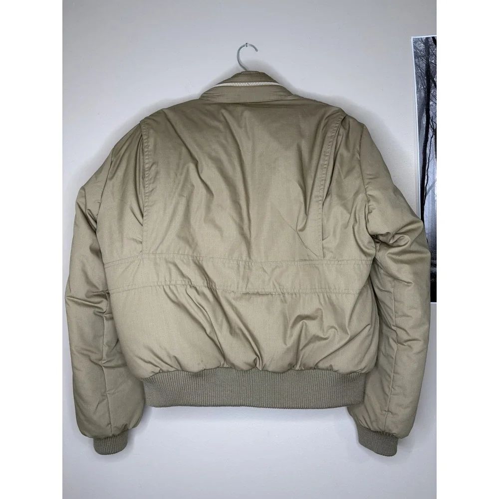 Aircrews Only Camel Goose Feather Jacket Vintage‎ Men's Large Minor Flaws